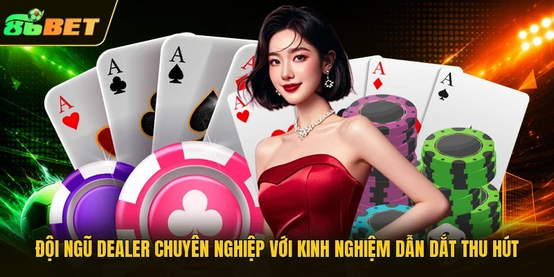 Đội ngũ Dealer chuyên nghiệp với kinh nghiệm dẫn dắt thu hút