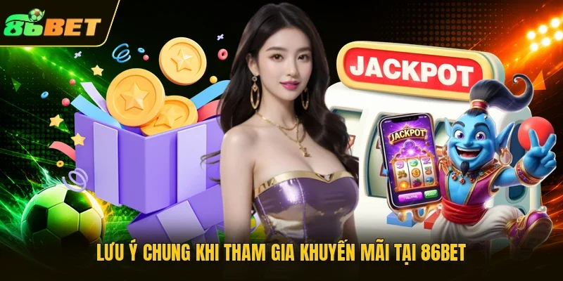 Lưu ý chung khi tham gia khuyến mãi tại 86BET